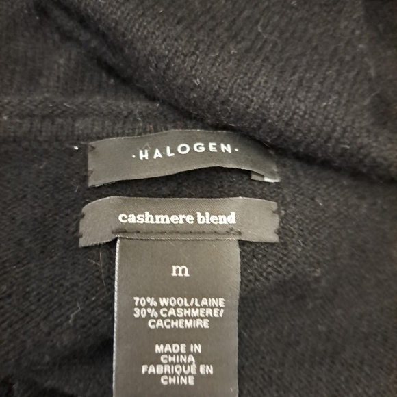 Halogen Cashmere/Wool Blend Soft Tunic Sweater - Picture 6 of 6